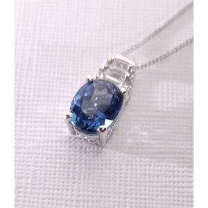 Blue Mystic Topaz Pendant Necklace 20" Chain